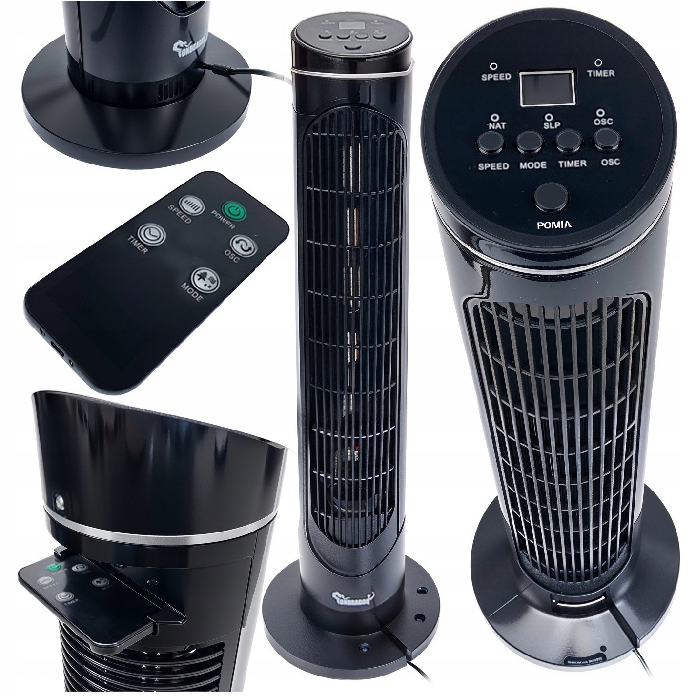 Ondragon OD2003 stĺpový ventilátor, čierny